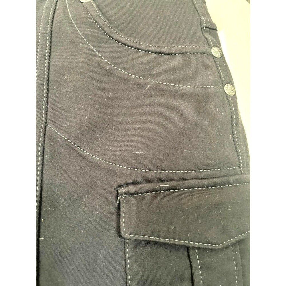 Athleta Womens 2 In 1 Skirt Capri Pull On Leggings Size PXS  Black - Picture 3 of 5